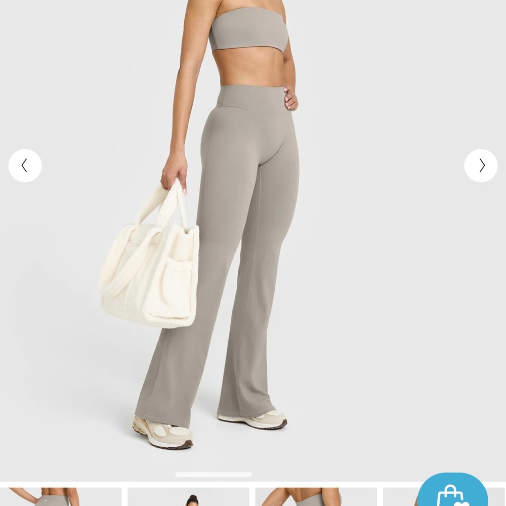 Oner Active Flared Leggings Warm Sand Regular Length